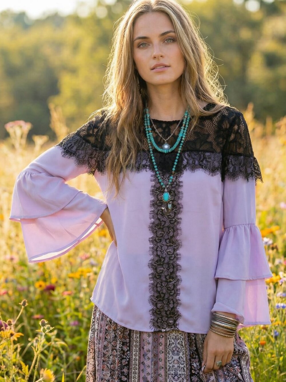 NWT New York Co Top Whimsigoth Dark Coquette Vampy Romantic Goth Artsy Peasant M